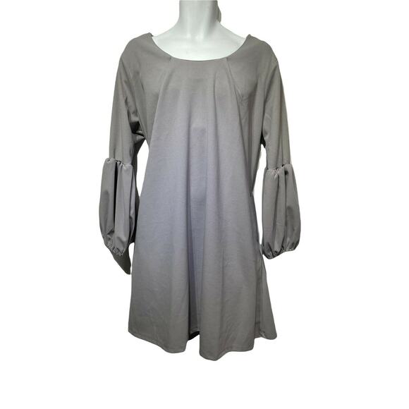 standards & practices gray bell sleeve sheath dress Womens Plus size 2X - Picture 1 of 7